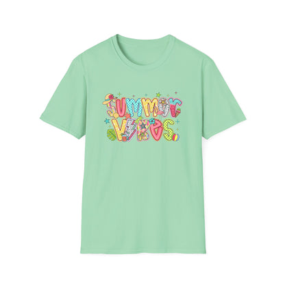 Colorful Summer Vibes Unisex Softstyle T-Shirt