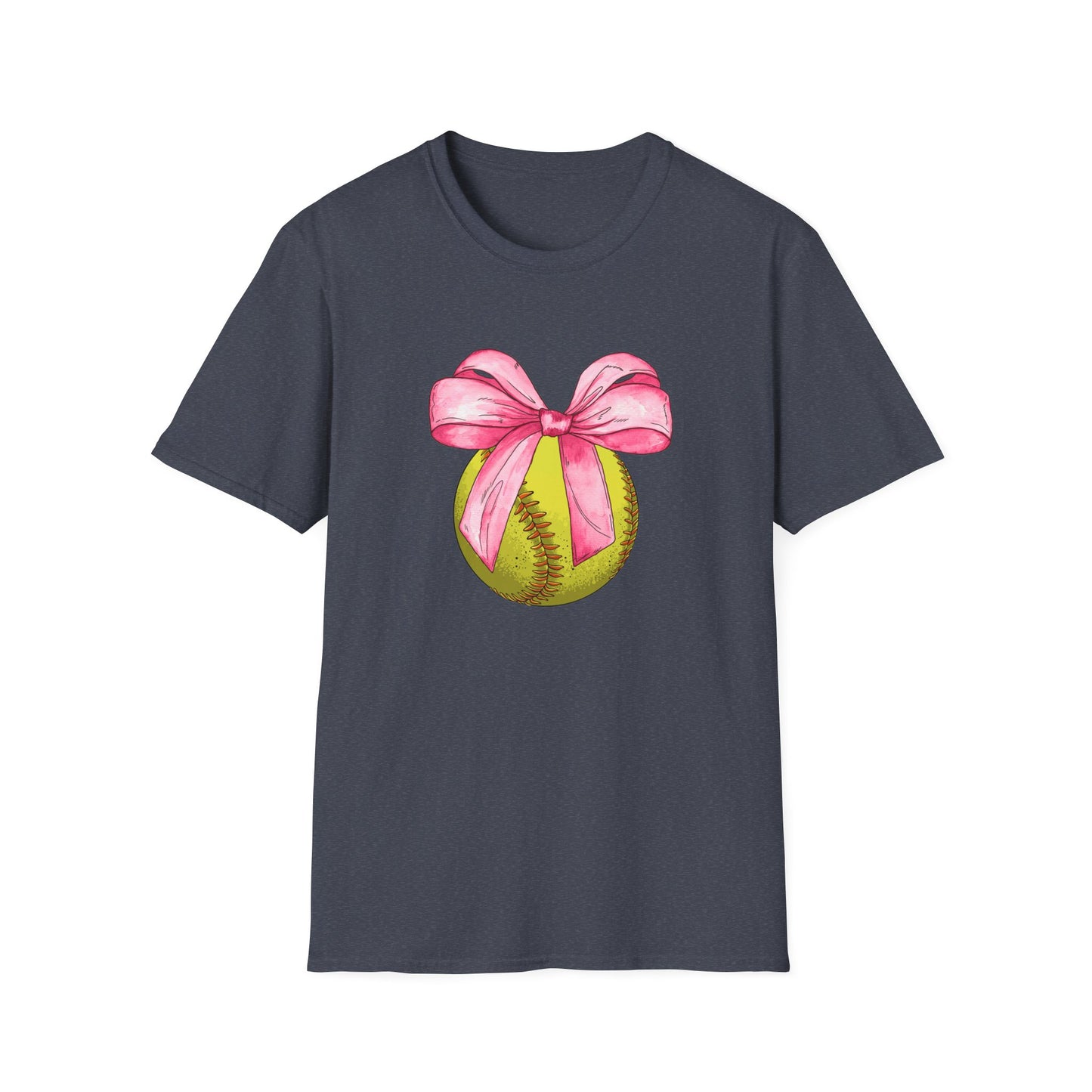 Coquette Softball Unisex Softstyle T-Shirt