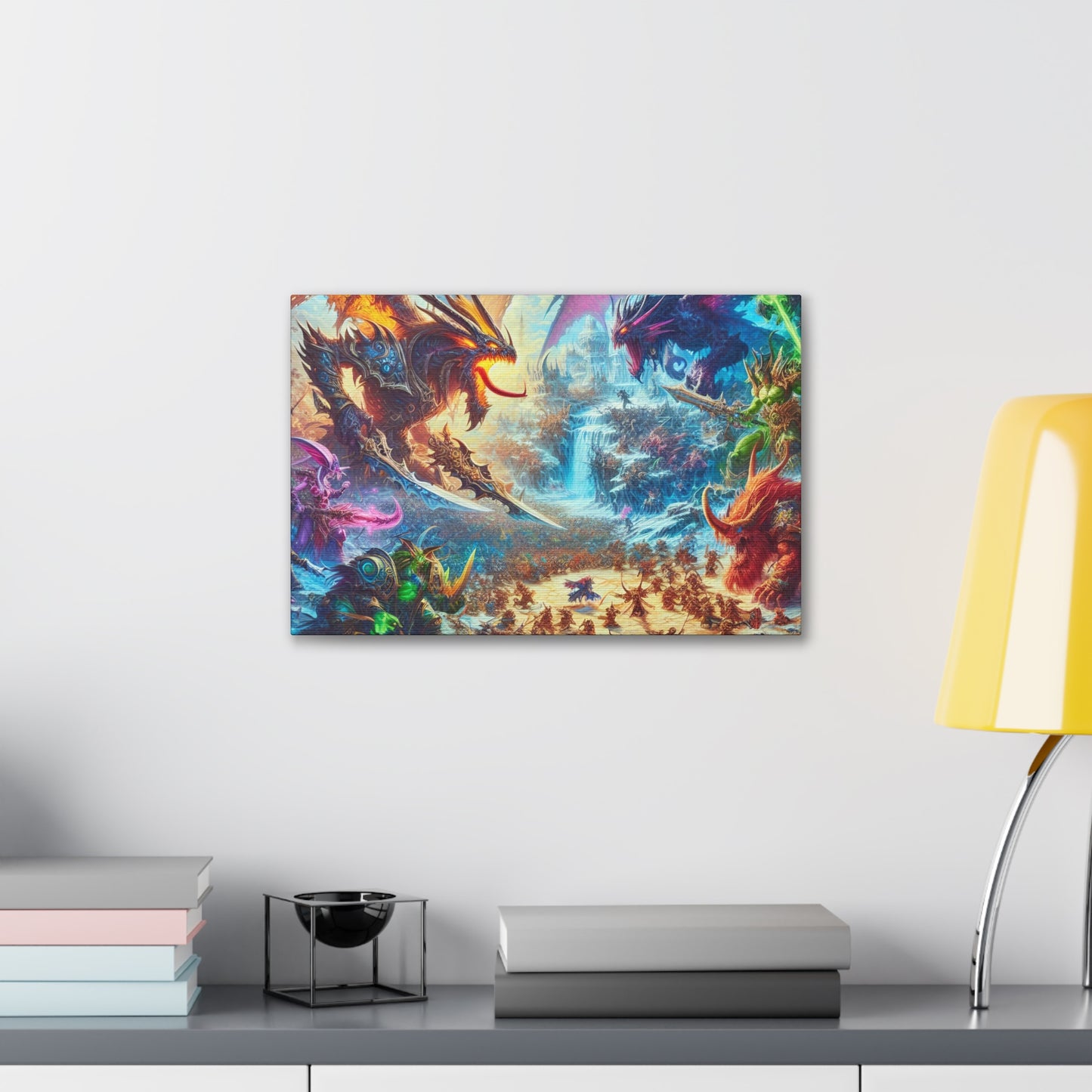 Dragon Battle DnD Wall Art