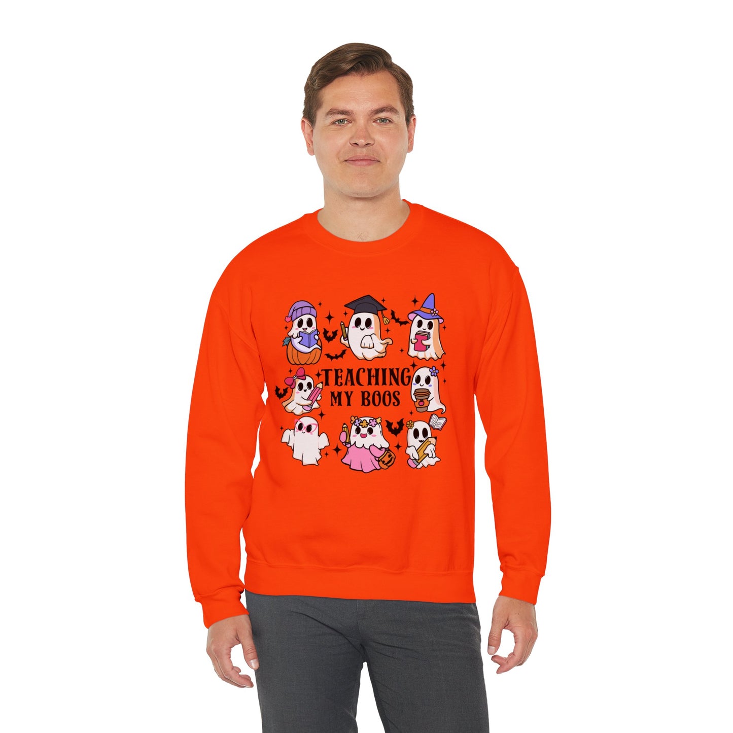 Teaching My Boos Halloween Unisex Heavy Blend™ Crewneck Sweatshirt