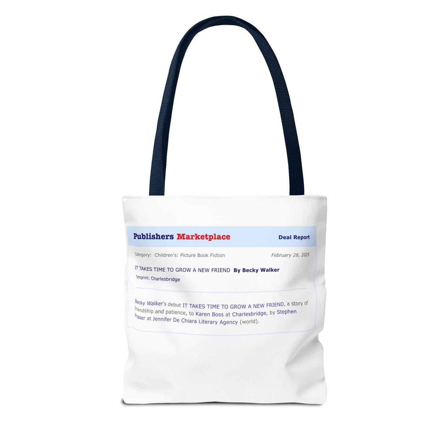 Tote Bag — Publishers Marketplace Announcement Tote