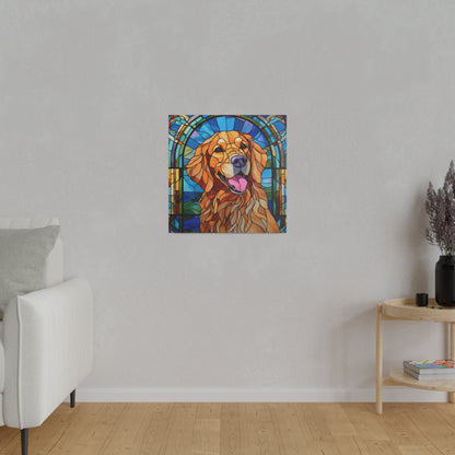 Golden Retriever Wall Art Matte Canvas