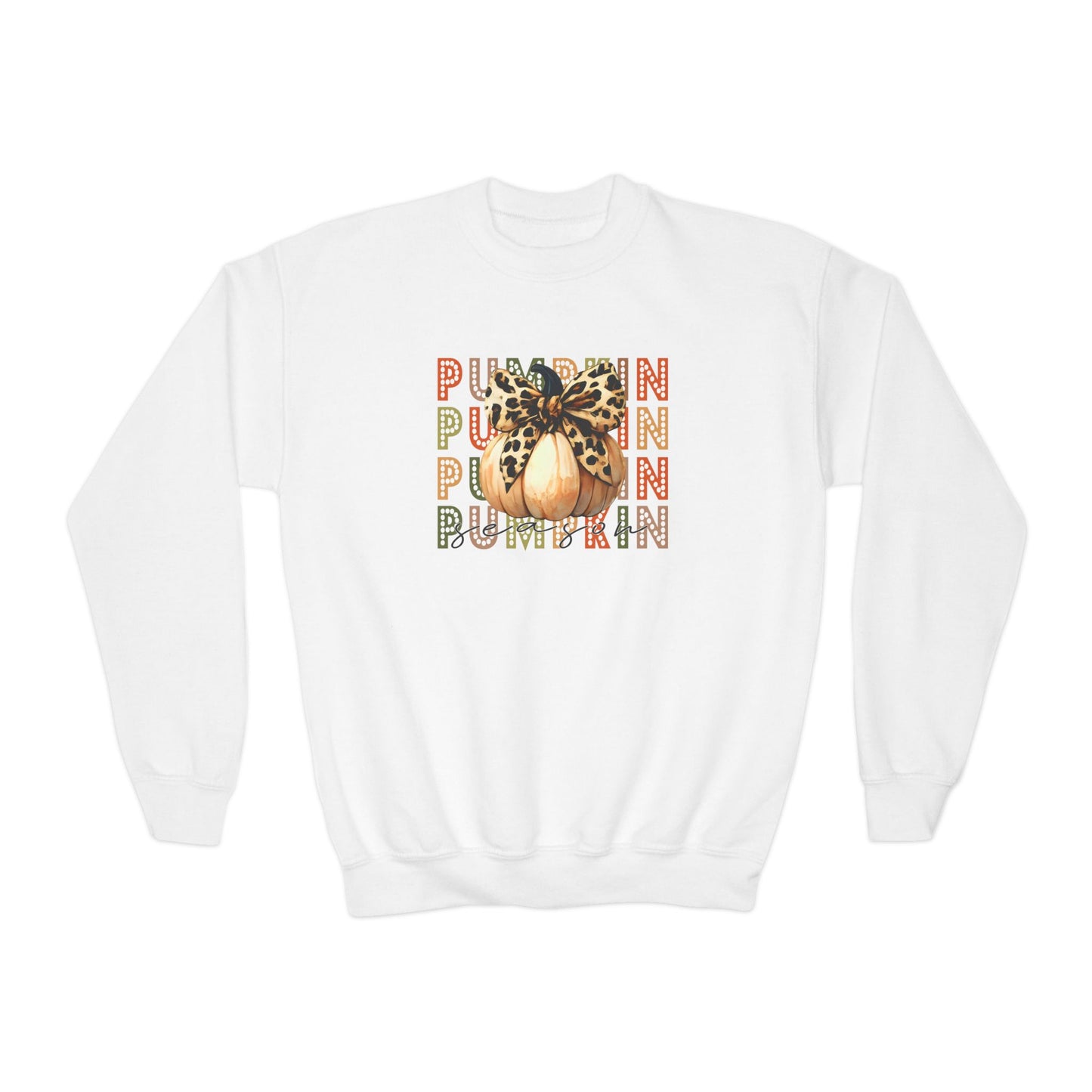 Pumpkin Season Youth Crewneck Sweatshirt