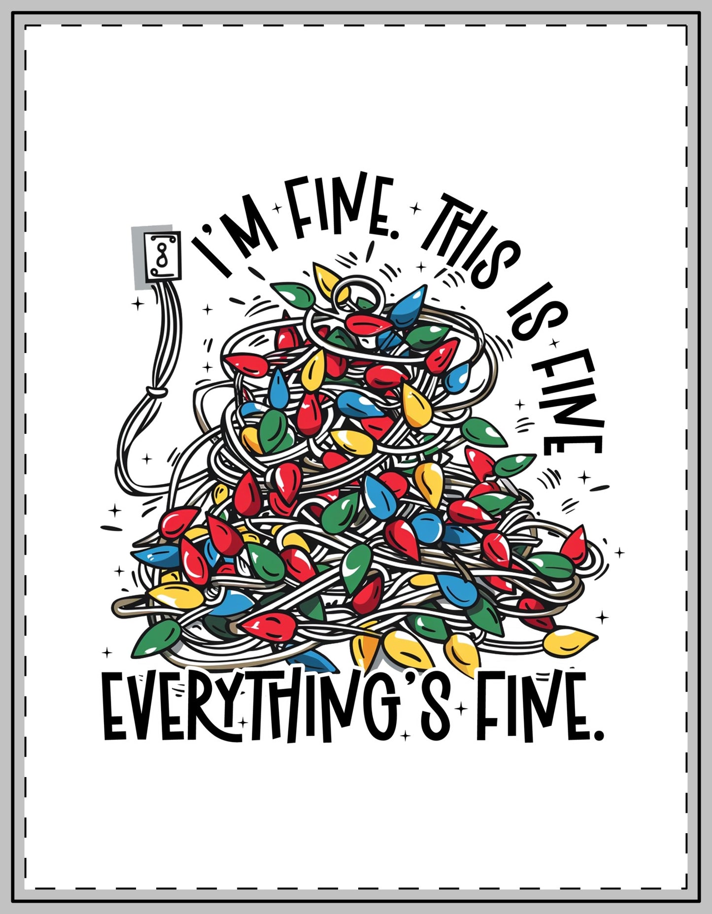 Everything's Fine Christmas Magnets