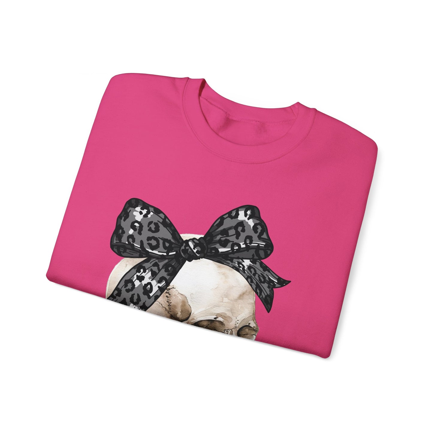 Halloween Skull with Bow Sweatshirt