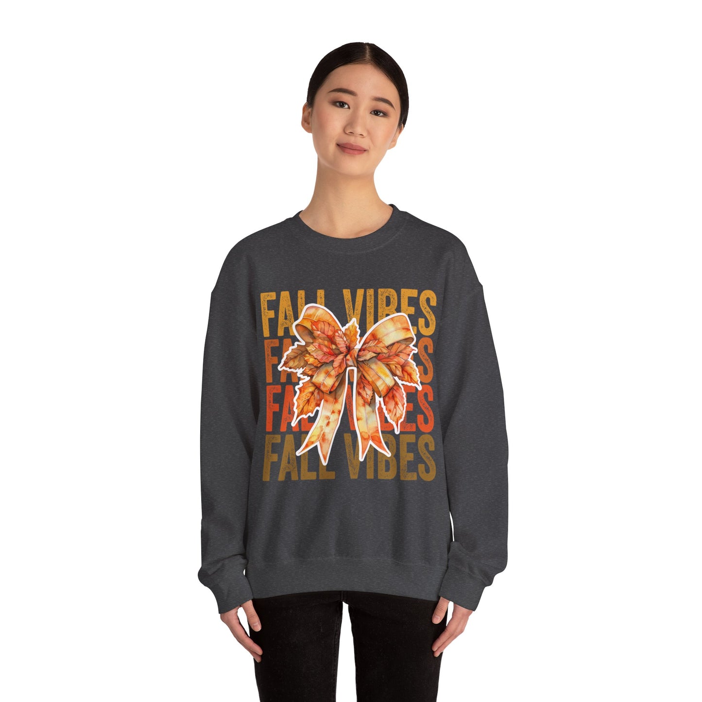 Fall Vibes Coquette Bow Sweatshirt