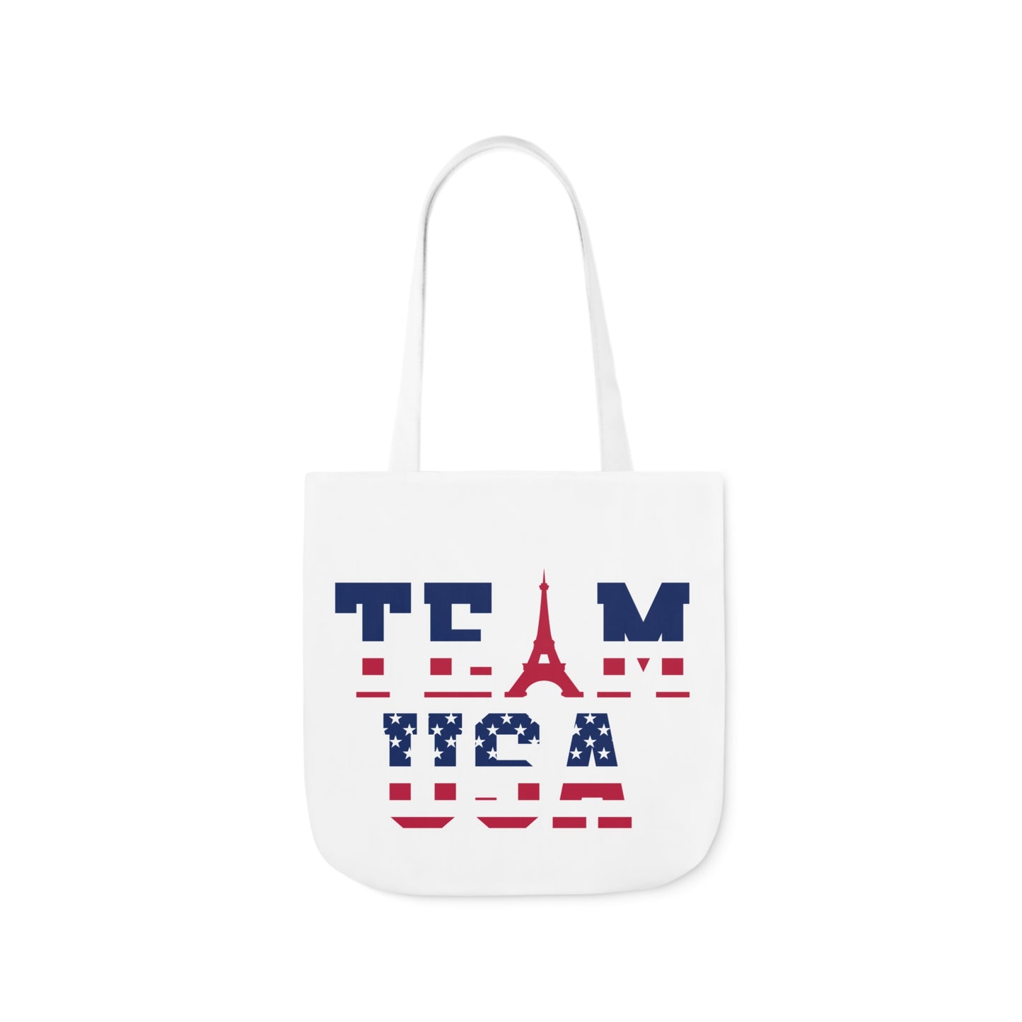 Team USA Paris Olympics Canvas Tote Bag, 5-Color Straps