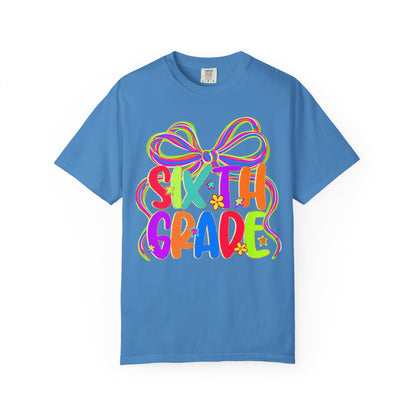 Sixth Grade Neon Back to School T-Shirt