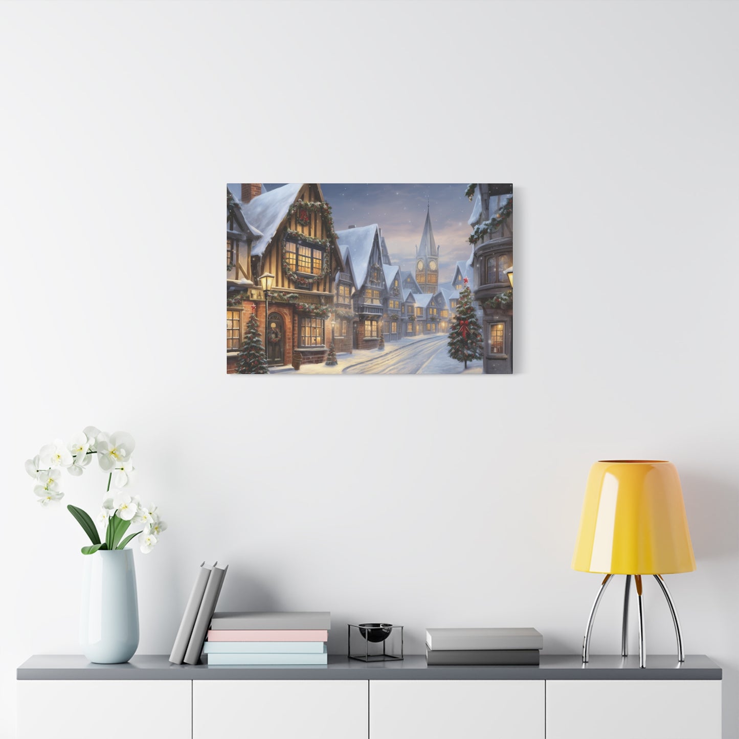 Christmas Village Canvas Art