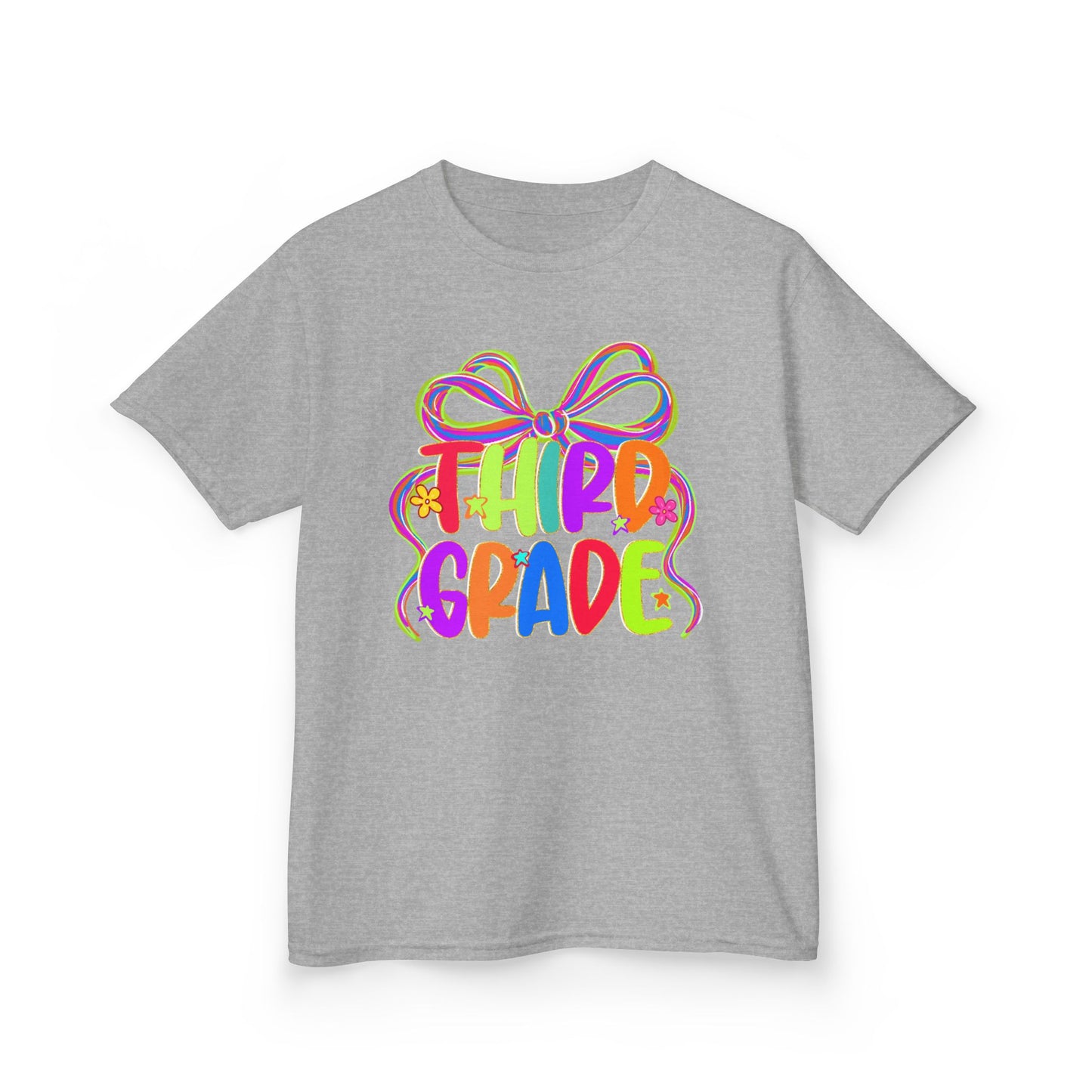 Neon Third Grade Back to School Kids Tee