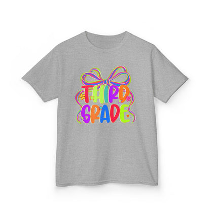 Neon Third Grade Back to School Kids Tee