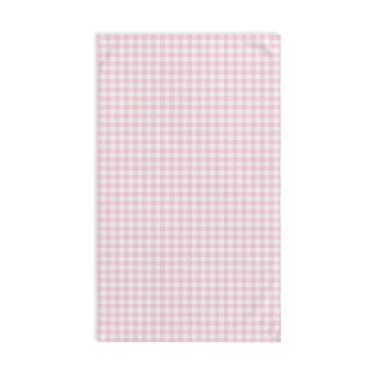 Coquette Pink and White Hand Towel