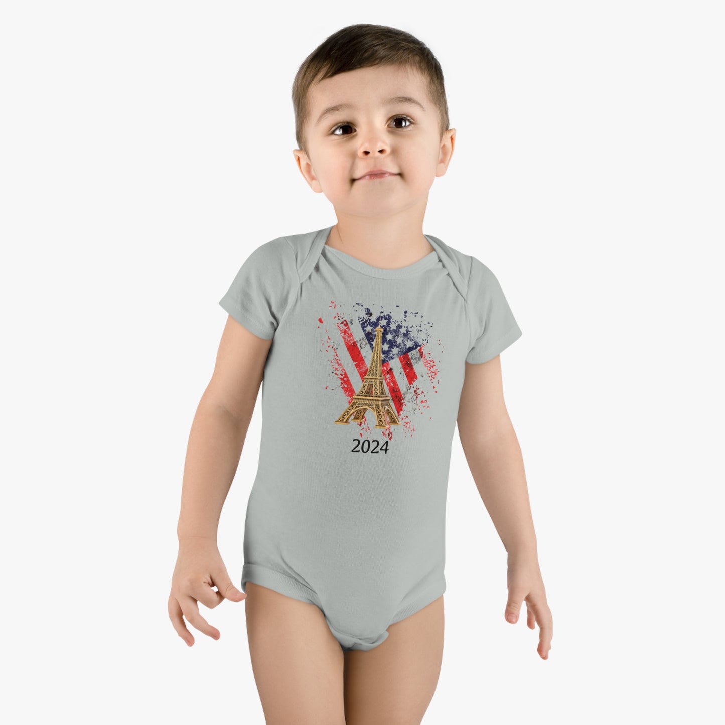 USA 2024 Paris Olympics Baby Short Sleeve Onesie®