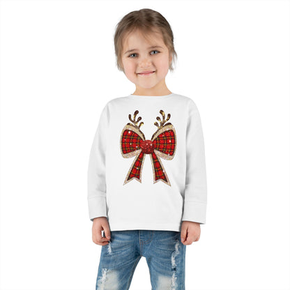 Reindeer Bow Toddler Tee