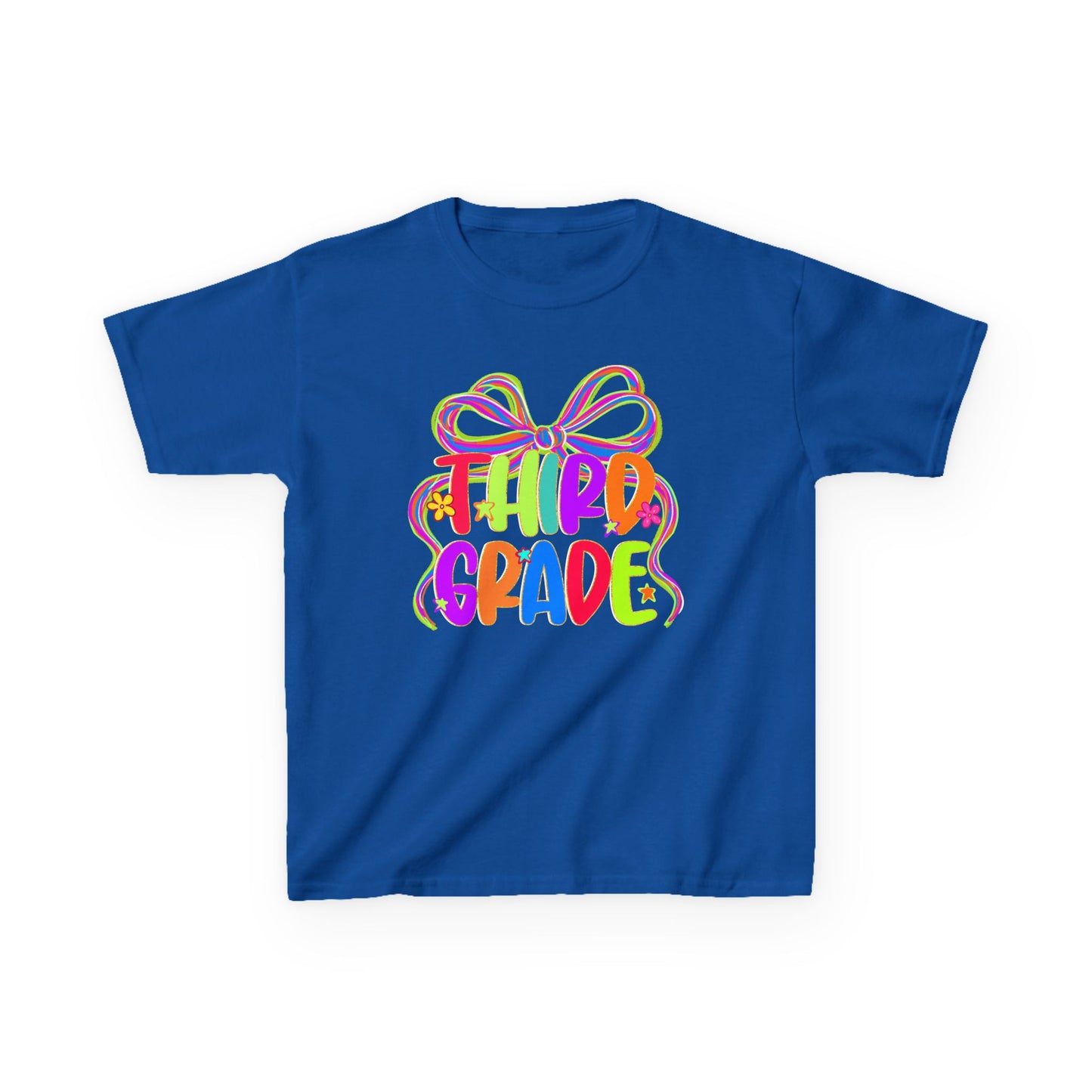 Neon Third Grade Back to School Kids Tee