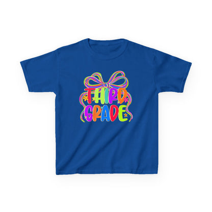 Neon Third Grade Back to School Kids Tee