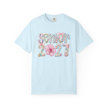 Senior 2027 Floral Graduation T-Shirt