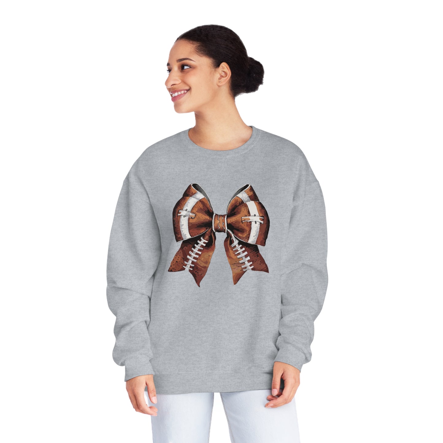 Coquette Football Bow Sweatshirt