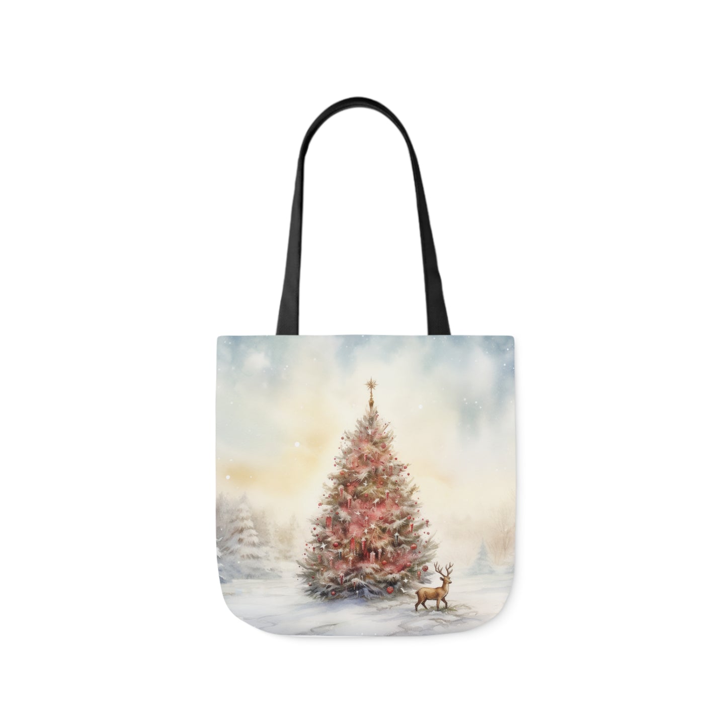 Christmas Tree Canvas Tote