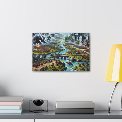 Fantasy Gaming Epic Battle Canvas Wall Art