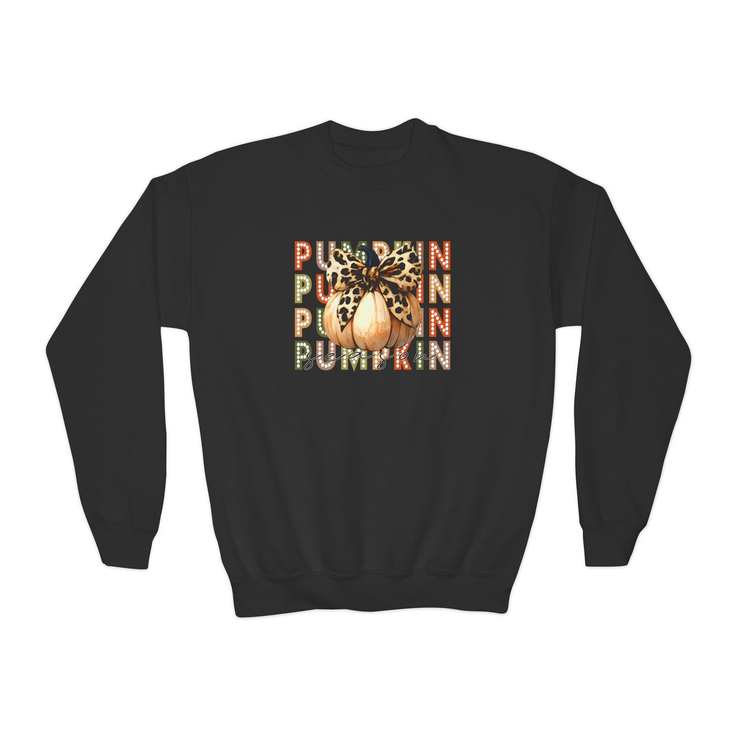 Pumpkin Season Youth Crewneck Sweatshirt