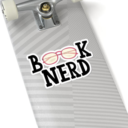 Book Nerd Kiss-Cut Stickers