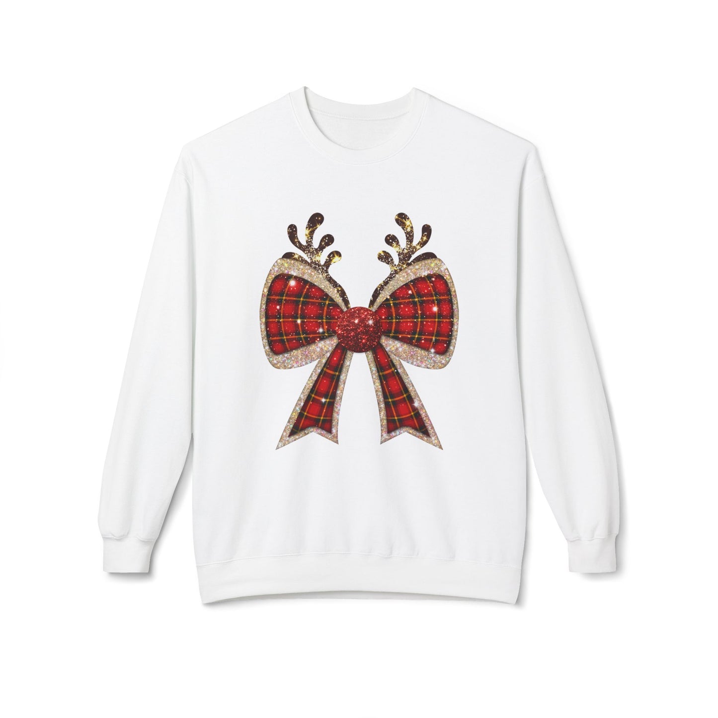 Reindeer Bow Softstyle Sweatshirt