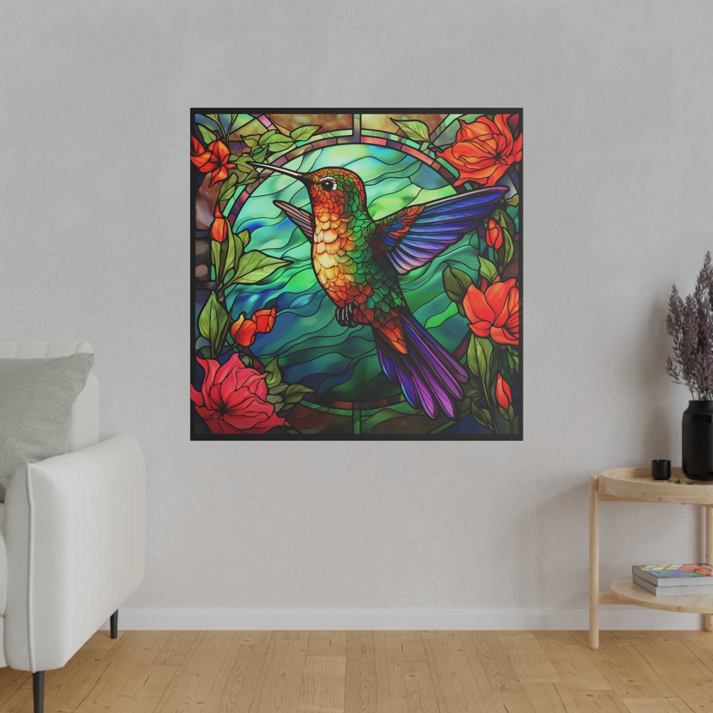 Hummingbird Wall Art Matte Canvas