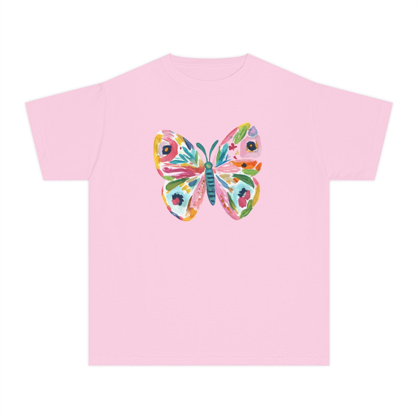 Youth Watercolor Butterfly Graphic Tee