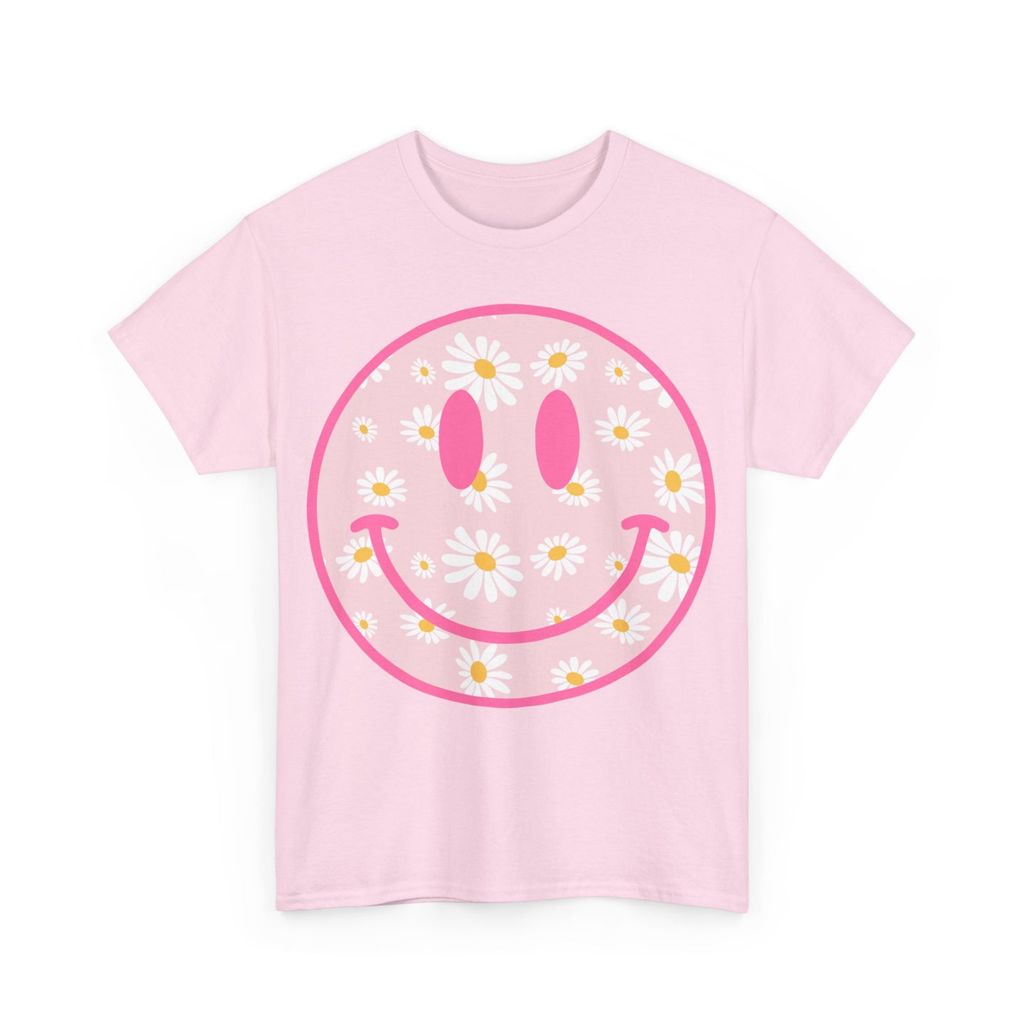 Groovy Retro Daisy Smiley Face T-Shirt