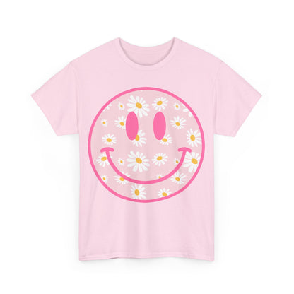 Groovy Retro Daisy Smiley Face T-Shirt