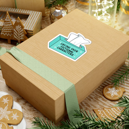 Crying Over Fictional Characters Book Lover Stickers