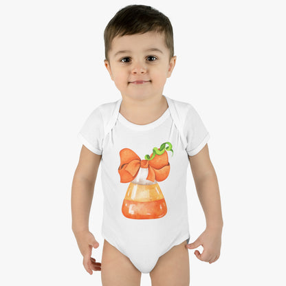 Candy Corn Coquette Halloween Onsie