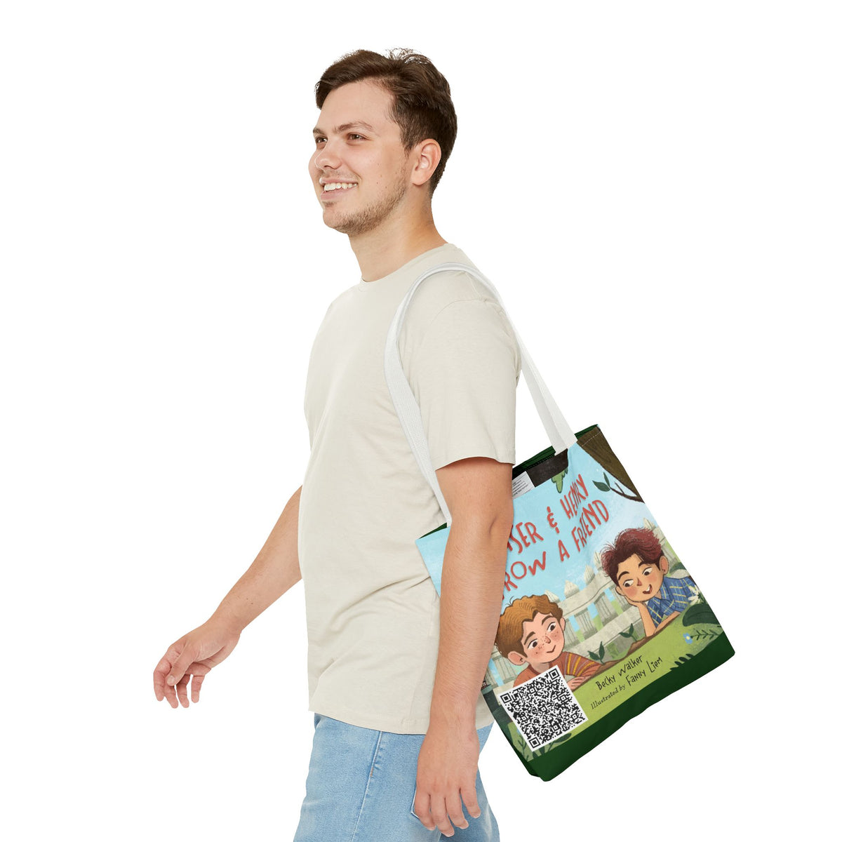 Fraser & Henry Grow a Friend Book Illustration Tote Bag