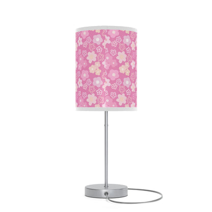 Coquette Pink Flowers Lamp on a Stand, US|CA plug