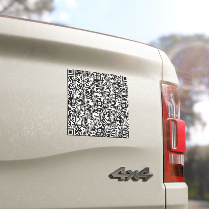 Custom QR Code Car Magnet