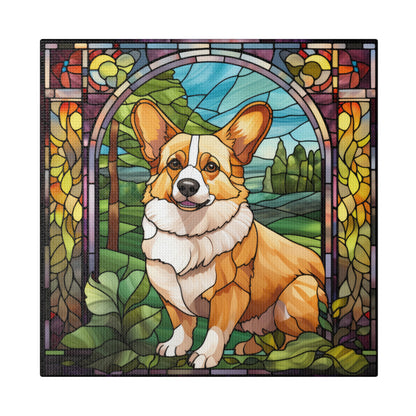 Corgi Wall Art Matte Canvas