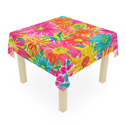 Bright Floral Tablecloth