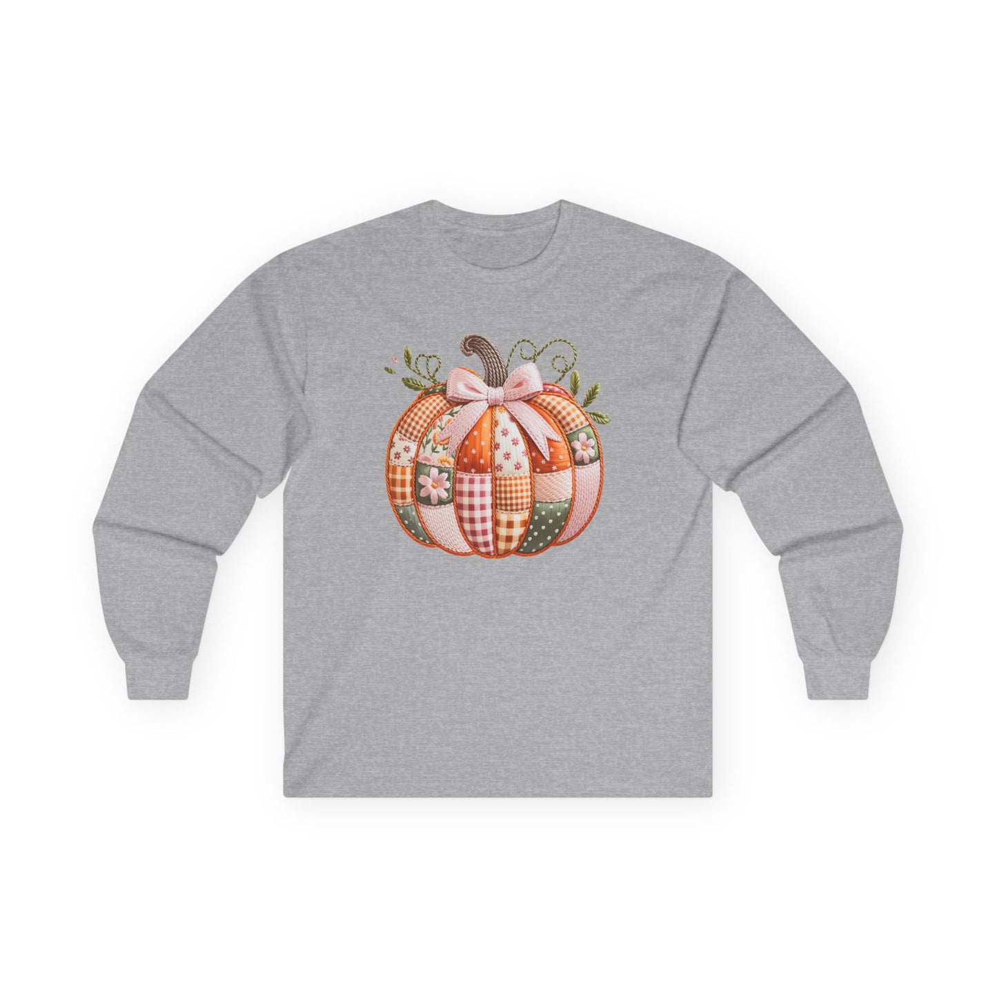 Fall Pumpkin Patch Adult Long Sleeve Tee