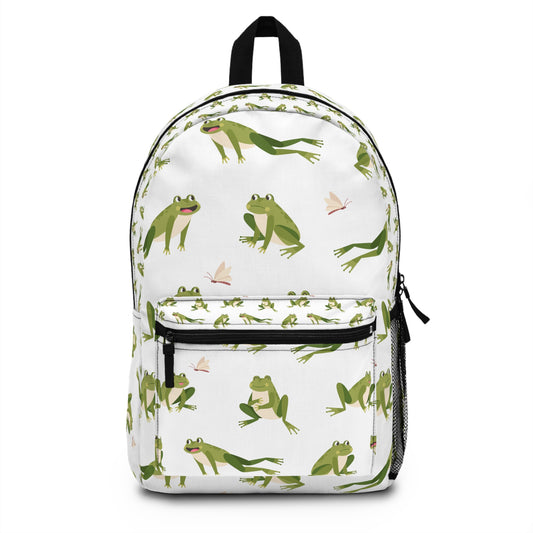 Frog Pattern Backpack