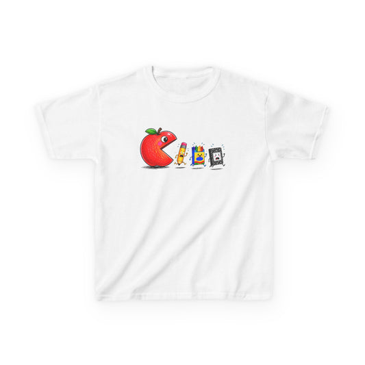 Kids Pac Man Back to School Tee