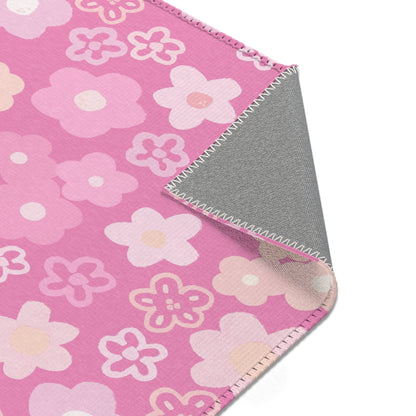 Coquette Pink Flower Power Area Rugs