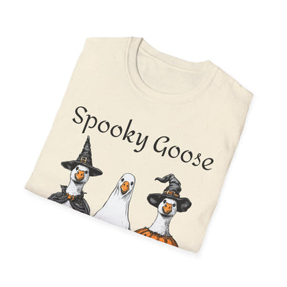 Spooky Goose Halloween Softstyle Adult T-Shirt