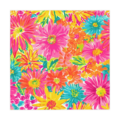 Bright Floral Tablecloth