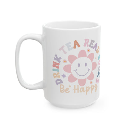 Happy Reading Tea Ceramic Mug