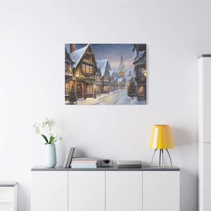 Christmas Village Canvas Art