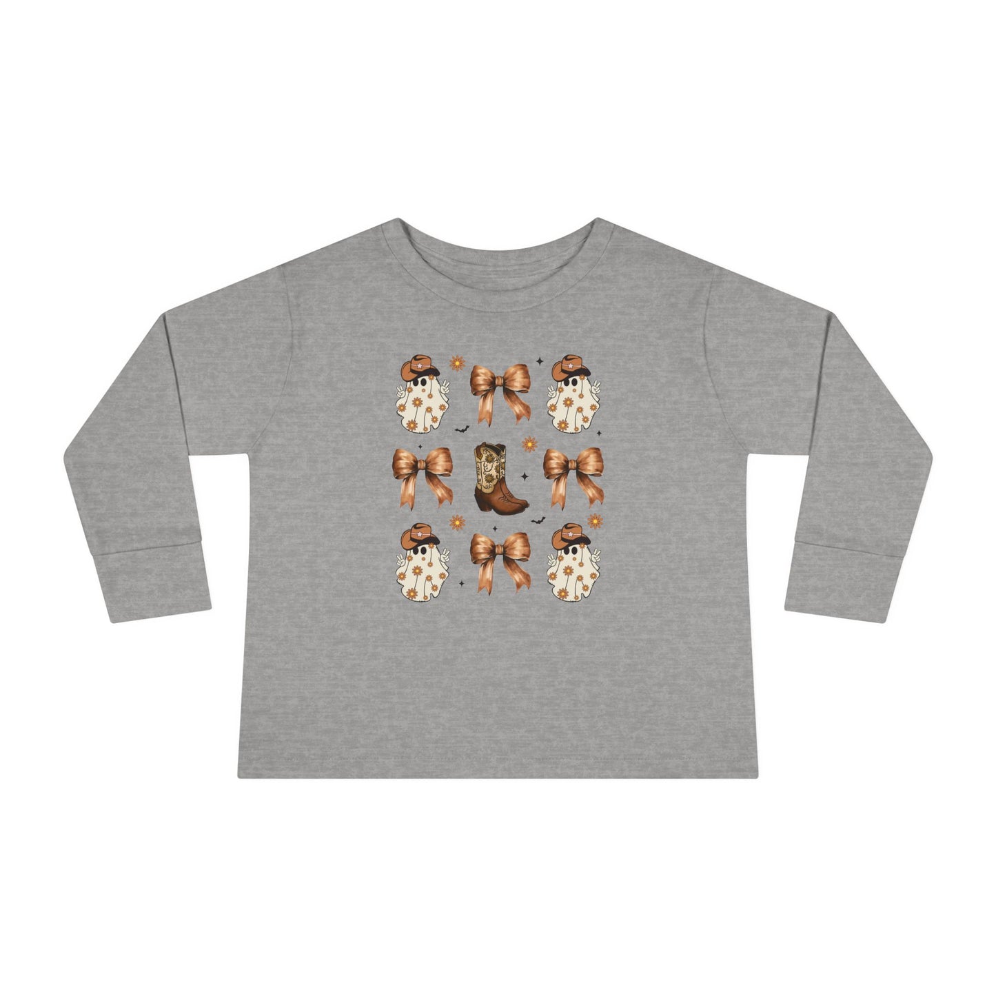 Coquette Cowboy Ghosts Toddler Long Sleeve Tee