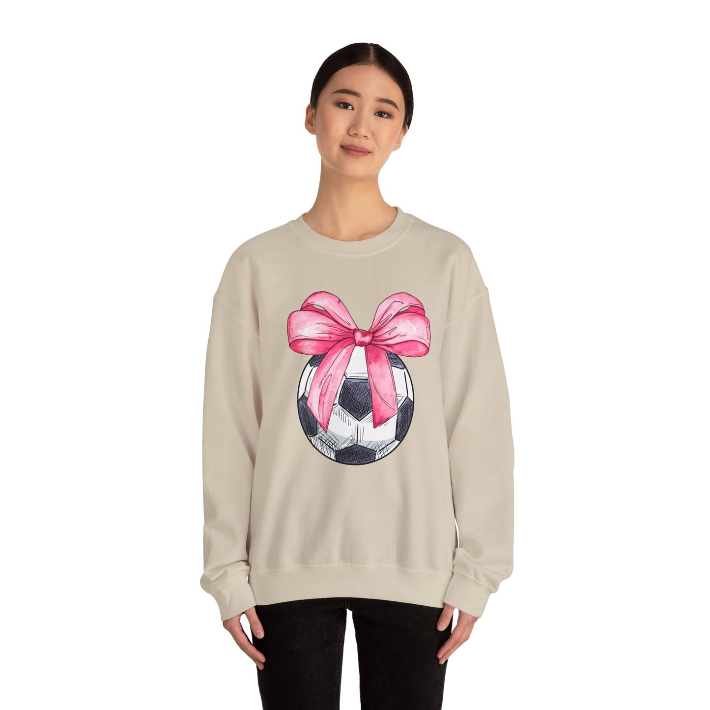 Soccer Coquette Adult Size Sweatshirt