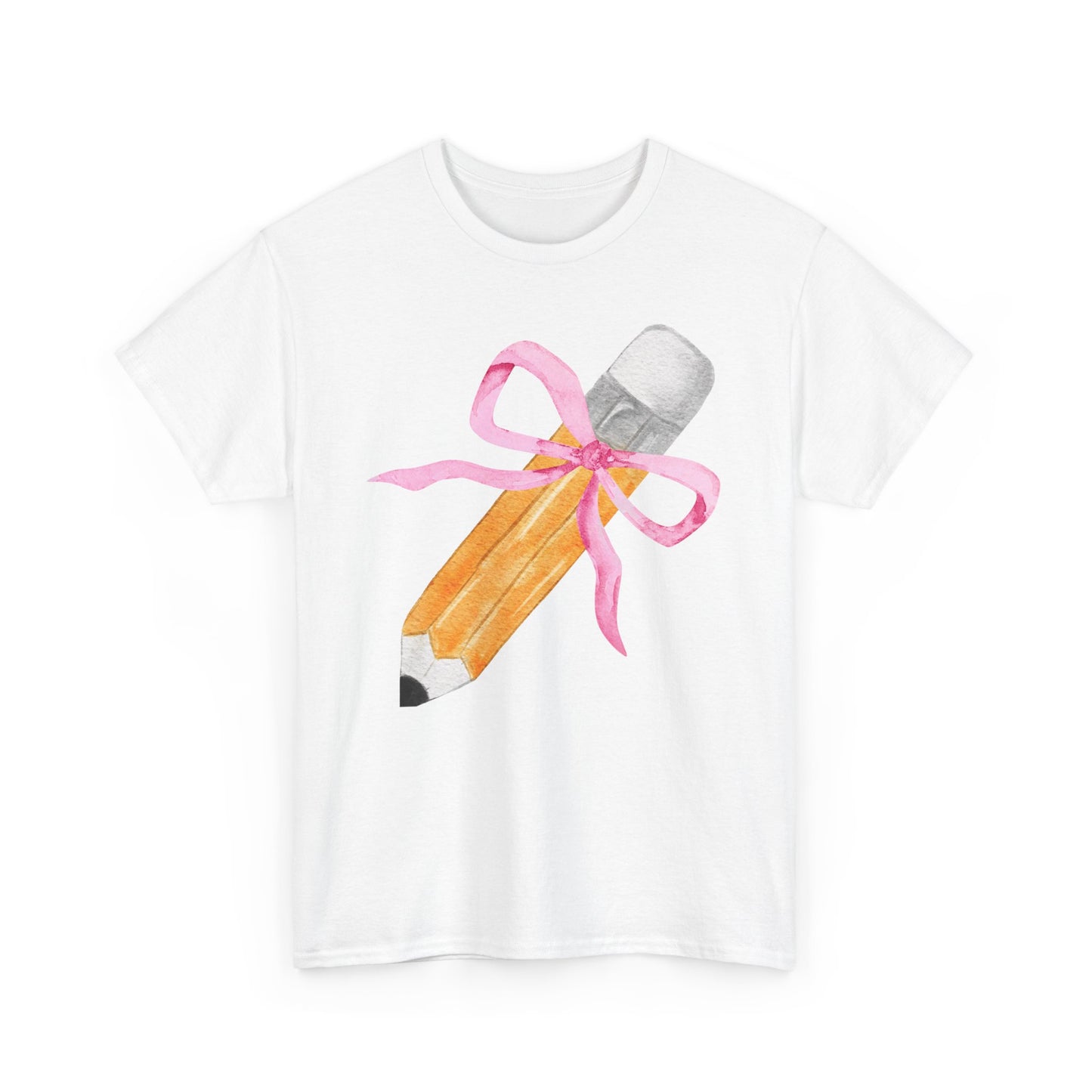 Back to School Pencil Bow Coquette T-Shirt