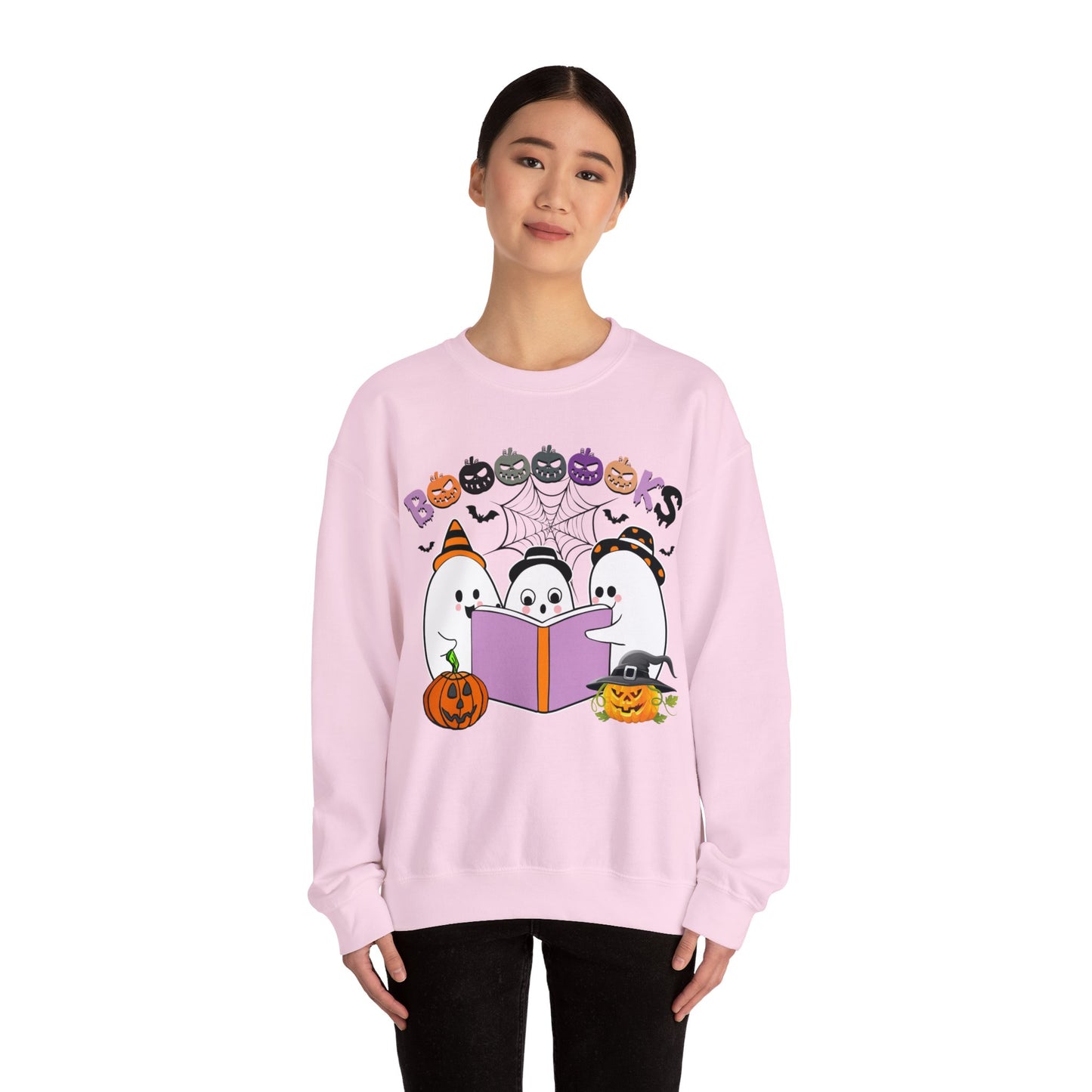 Cute Ghosts Reading Books Sweatshirt